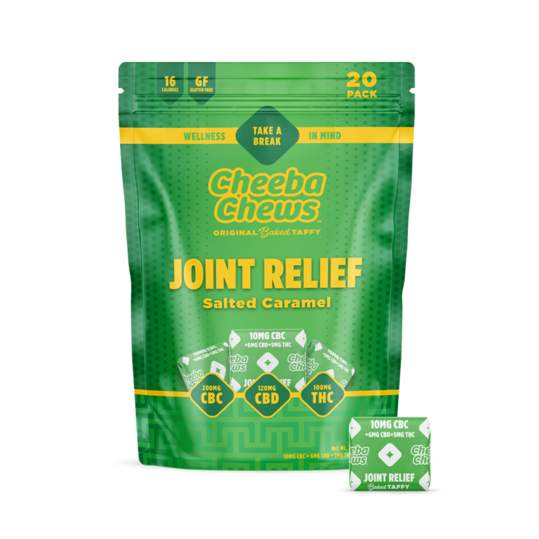 Photograph of product: Joint Relief | 2:1:1 CBC:CBD:TH-oui | 10pk Salted Caramel Taffy
