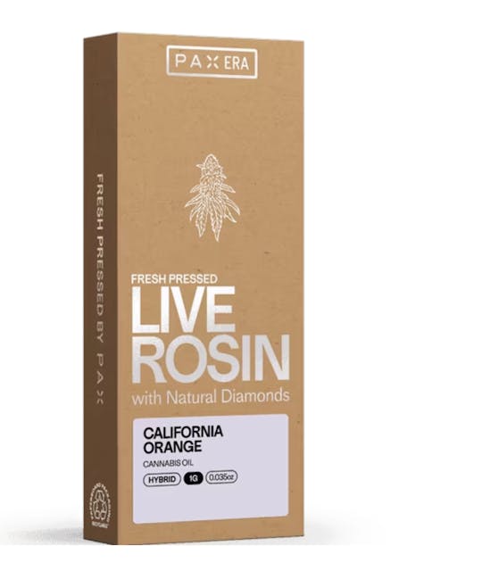Photograph of product: 1G CALIFORNIA ORANGE Rosin PAX 1G POD - 