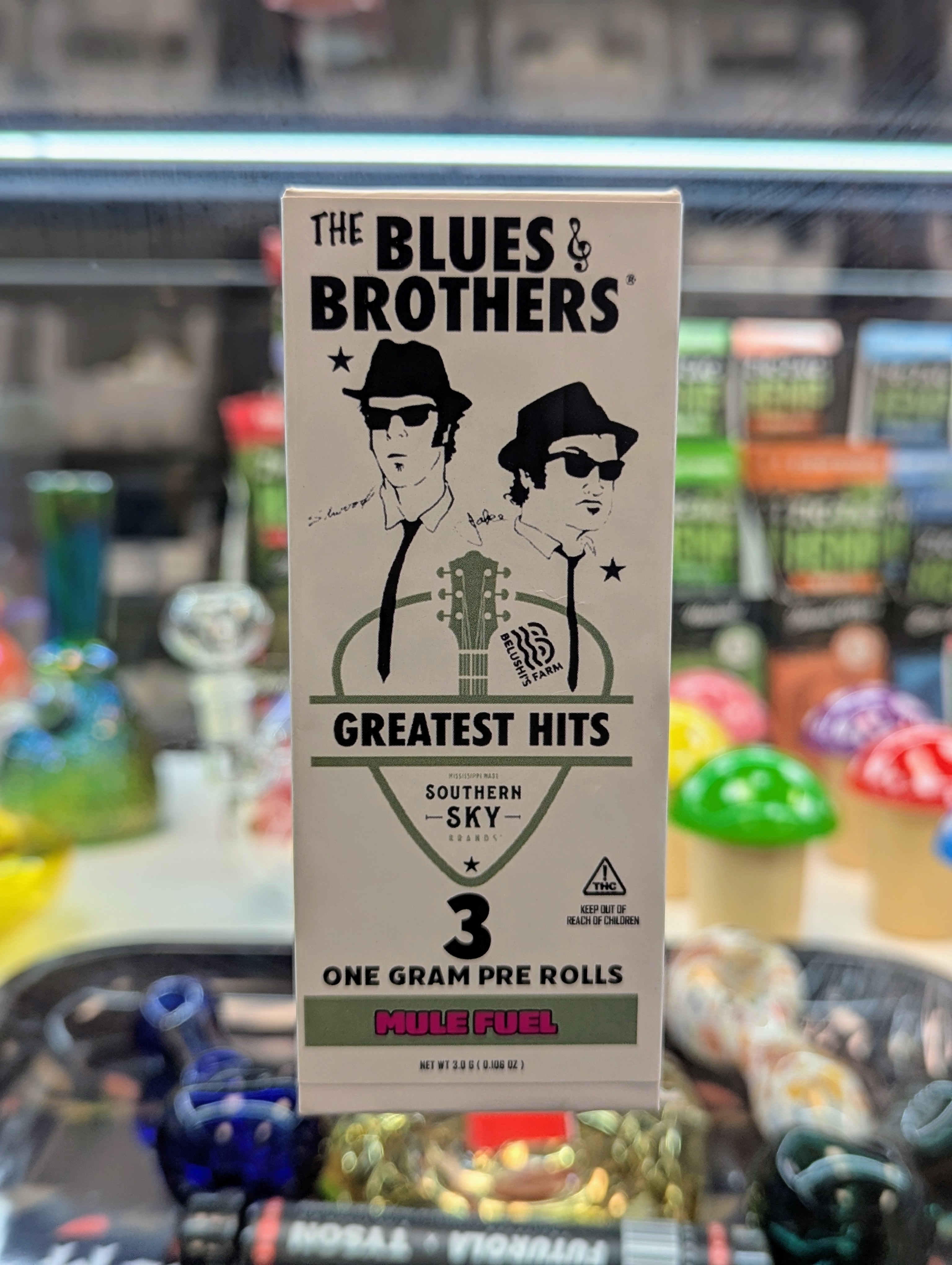 Photograph of product: Southern Sky | 3g | The Blues Brothers Mule Fuel | Pre-Roll Pack (3x1g)