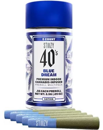 Photograph of product: Blue Dream [S] - Infused 40's Prerolls 5PK
