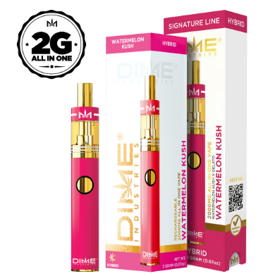 Photograph of product: Watermelon Kush (H) Dime | All-in-One Vape (2g)