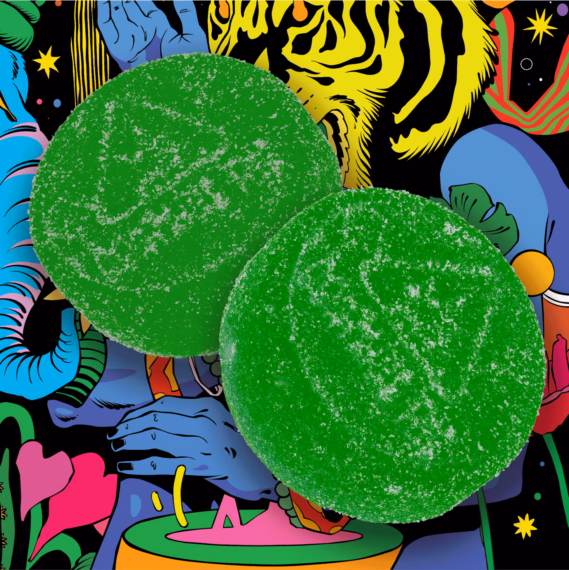 Photograph of product: Tropical Paradise Punch (H) | 20pk | 100mg | Gummies | Sapura