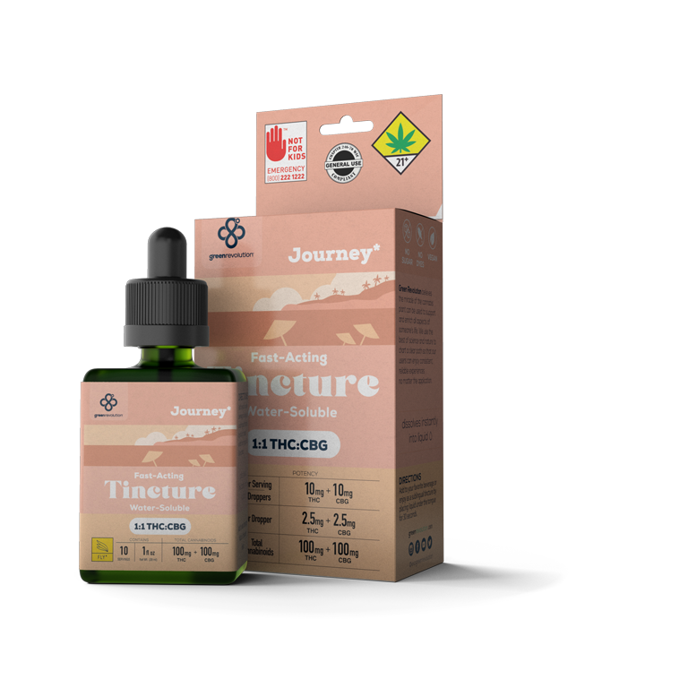 Photograph of product: Journey Oui'd 1:1 CBG Tincture | 1oz (DOH)
