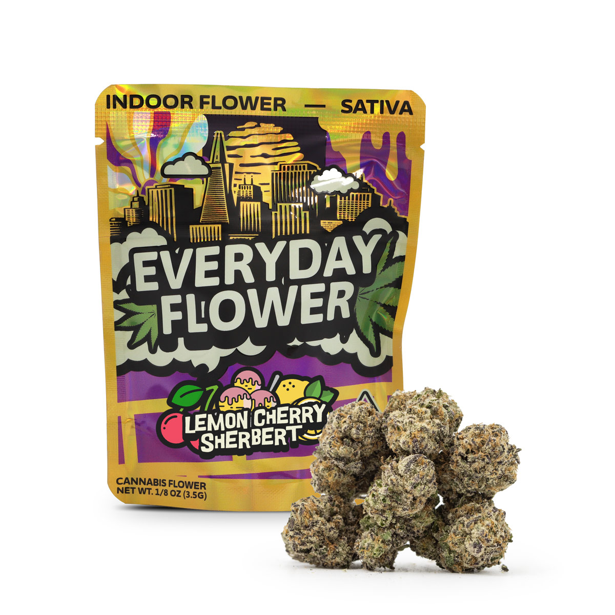 Photograph of product: LEMON CHERRY SHERBERT - 3.5 G