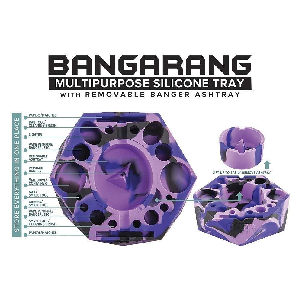 Photograph of product: Ooze Bangerang Silicone Ashtray- Mystic Ink