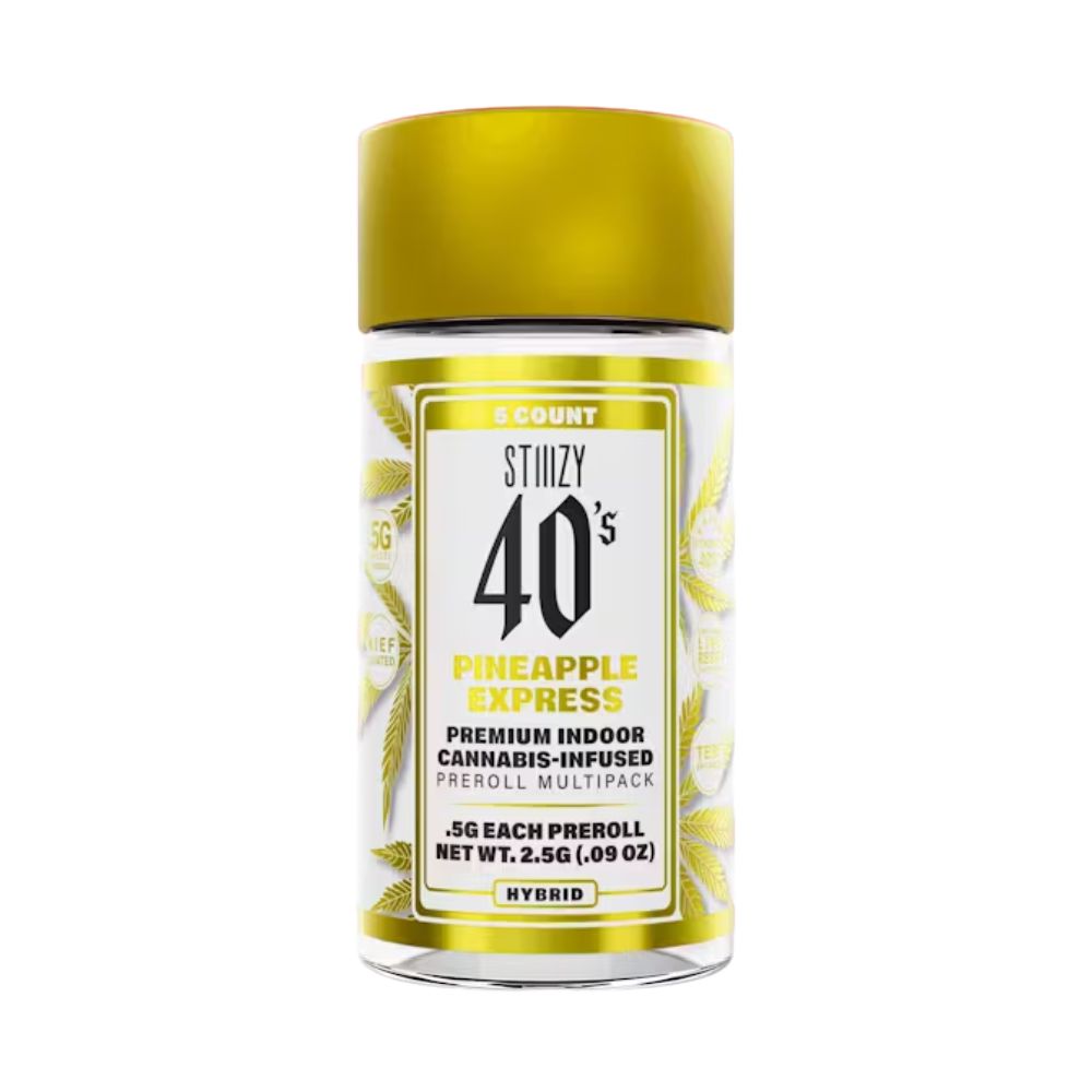 Photograph of product: 40'S JOINT 5 PACK - PINEAPPLE EXPRESS .5G - STIIIZY