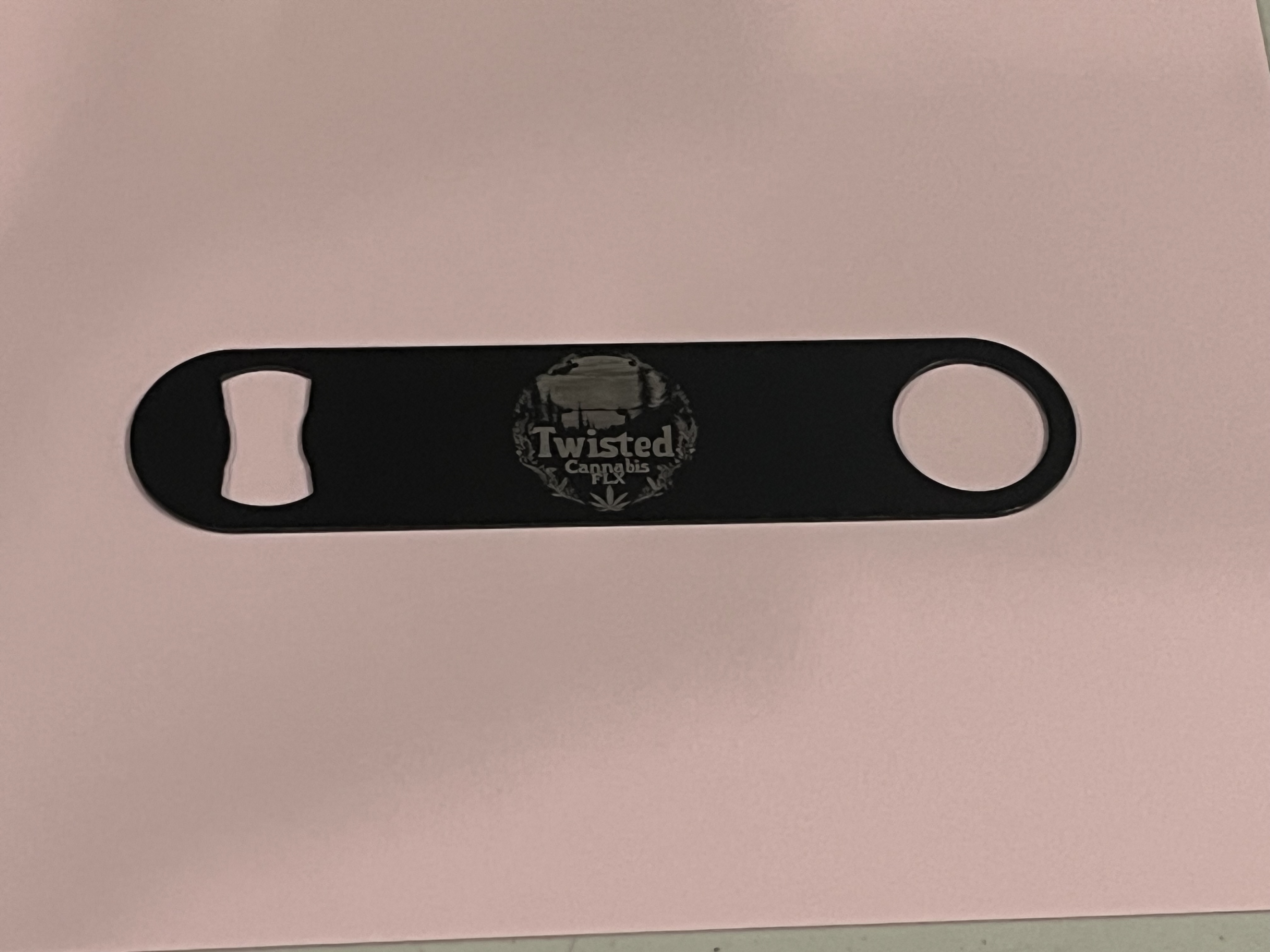 Photograph of product: Twisted Oui'd Stainless Steel Bottle Opener