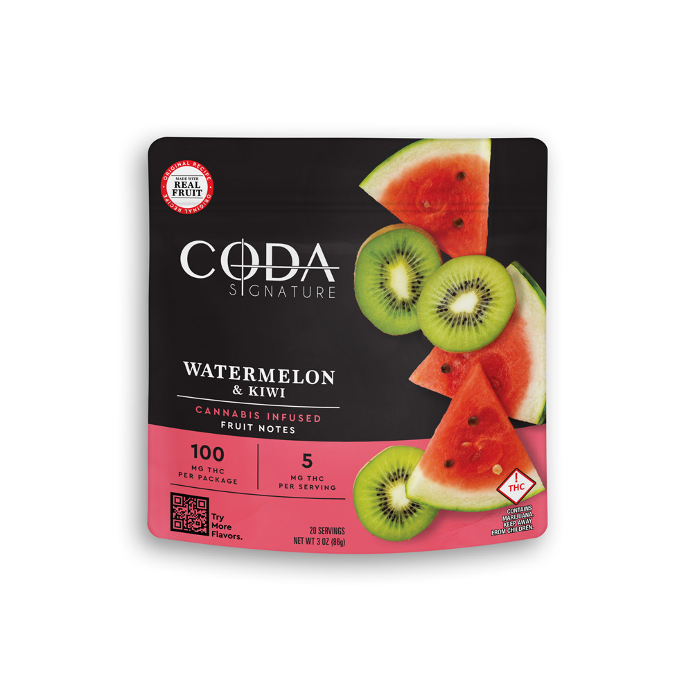 Photograph of product: Watermelon & Kiwi Gummies 100mg
