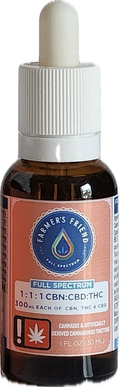 Photograph of product: 1:1:1 CBN+TH-oui+CBD Tincture 2oz