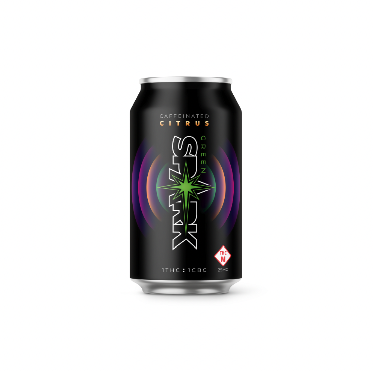 Photograph of product: Green Spark Citrus Energy Drink 1:1  TH-oui:CBG (22mg)
