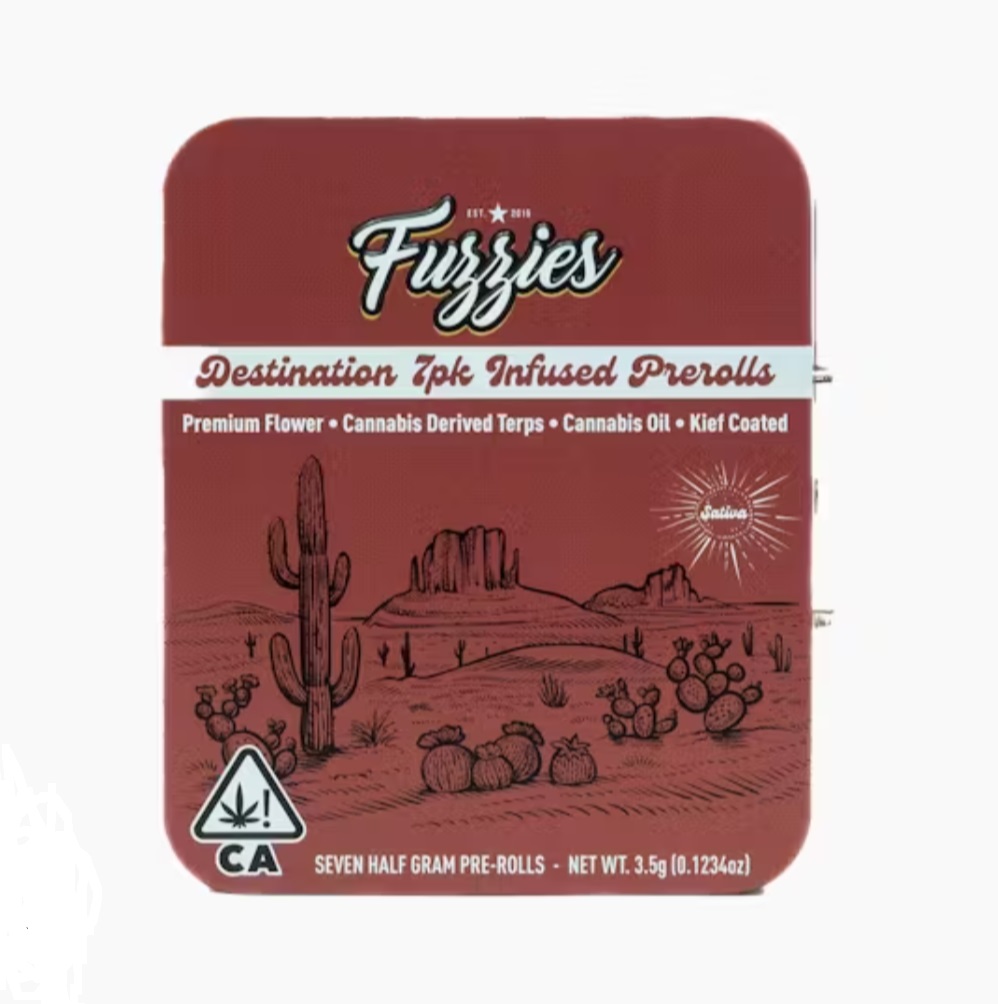Photograph of product: Fuzzies Destination .5g Desert Punch Infused PR 7Pk Oui'd ( 3.5g )