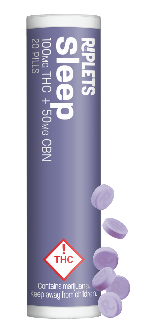 Photograph of product: Ripple Sleep Riplets 2:1 TH-oui:CBN - 100mg TH-oui