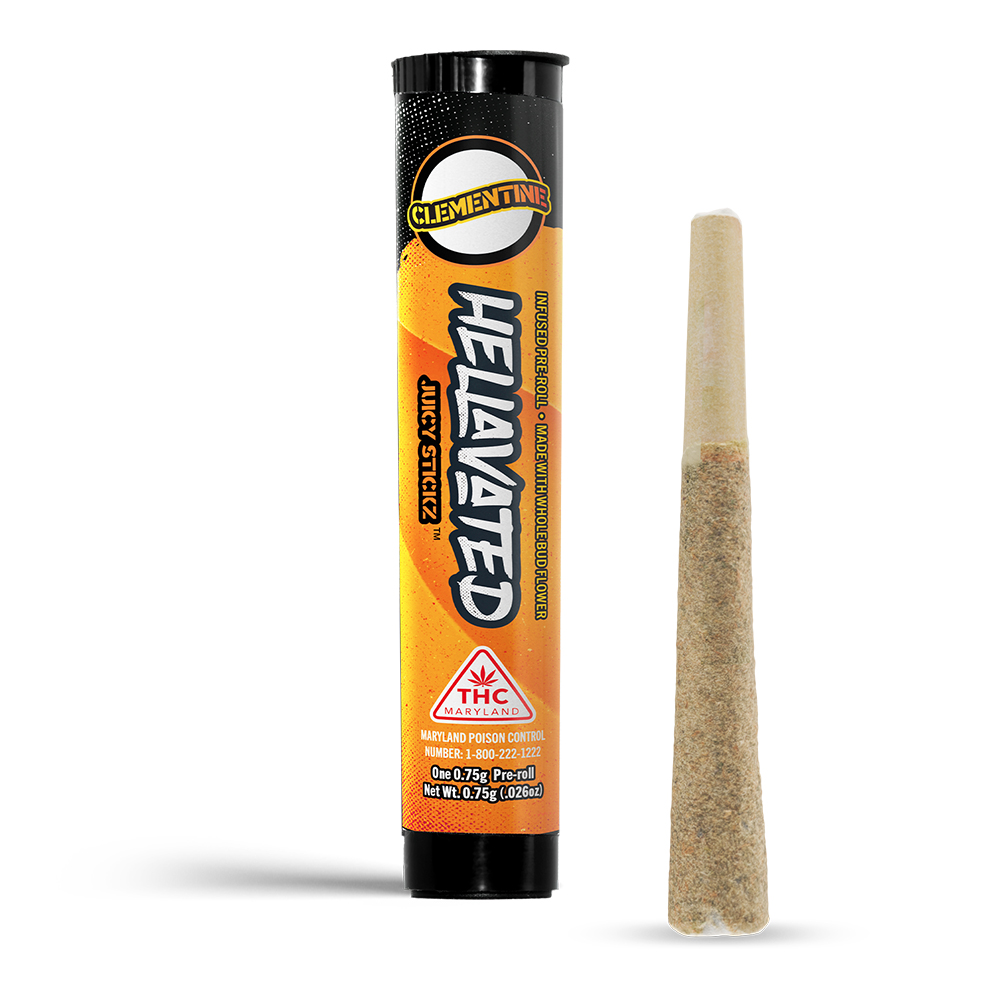 Photograph of product: Clementine Infused Pre-Roll