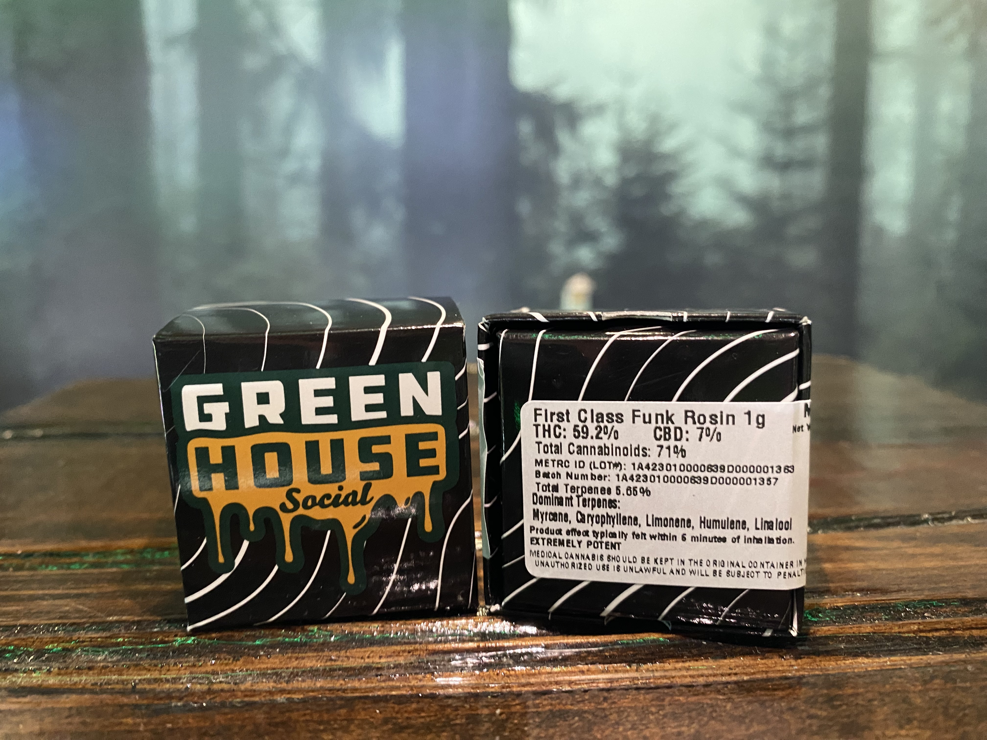 Photograph of product: First Class Funk Rosin | Green House Social