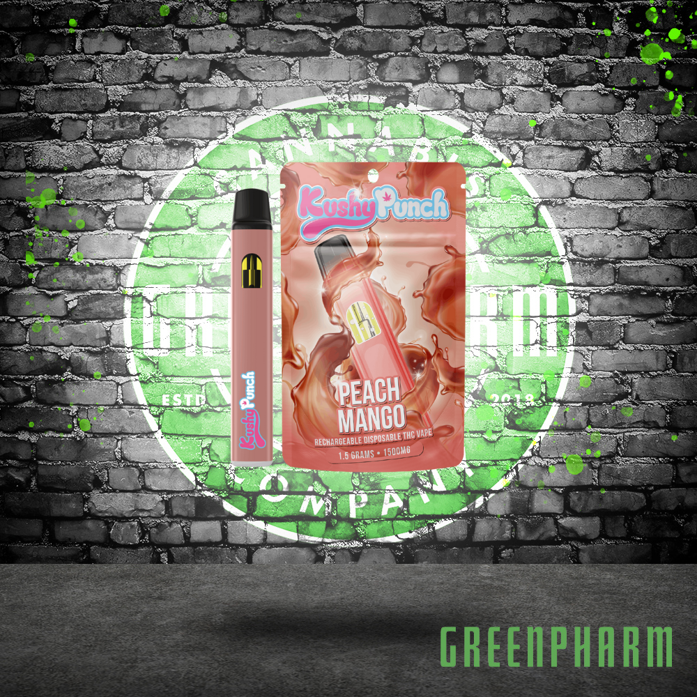 Photograph of product: Kushy Punch Disposable | Peach Mango