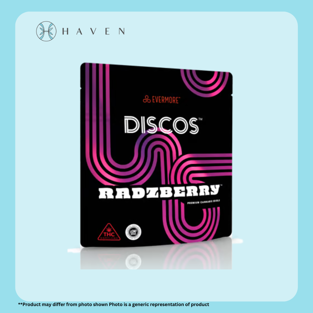 Photograph of product: 10mg Radzberry Discos (10 pack) | Evermore
