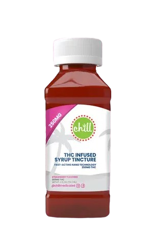 Photograph of product: Fast-acting Chill Syrup Tincture - Strawberry | 250mg
