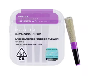 Photograph of product: Boutiq - Preroll - Infused - Purple Haze - 5 Pack