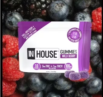 Photograph of product: Gummies | Wild Berry  5TH-oui:1TH-ouiV | 100 mg | 10pk | InHouse