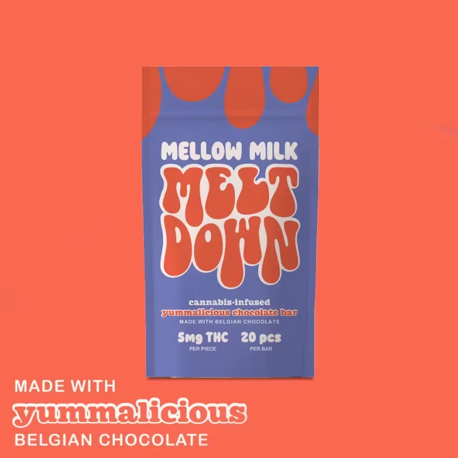 Photograph of product: Mellow Milk Chocolate Bar | 100mg | 20ct (H)