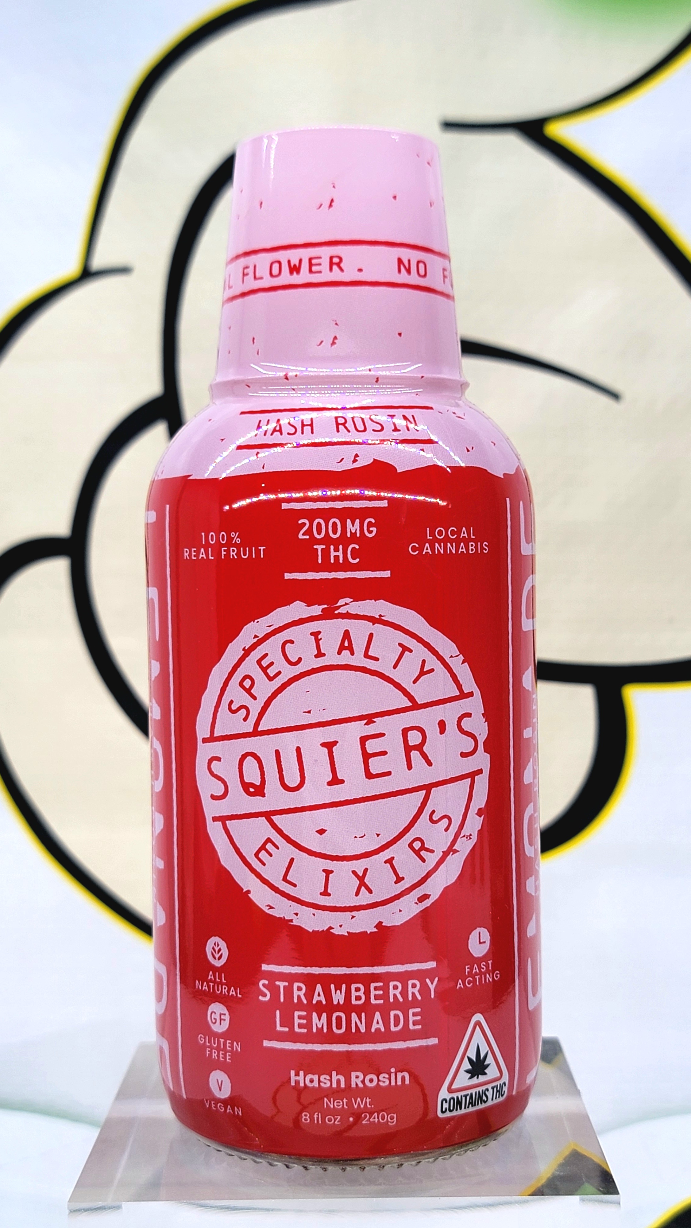 Photograph of product: 200mg Strawberry Lemonade au chocolat Rosin