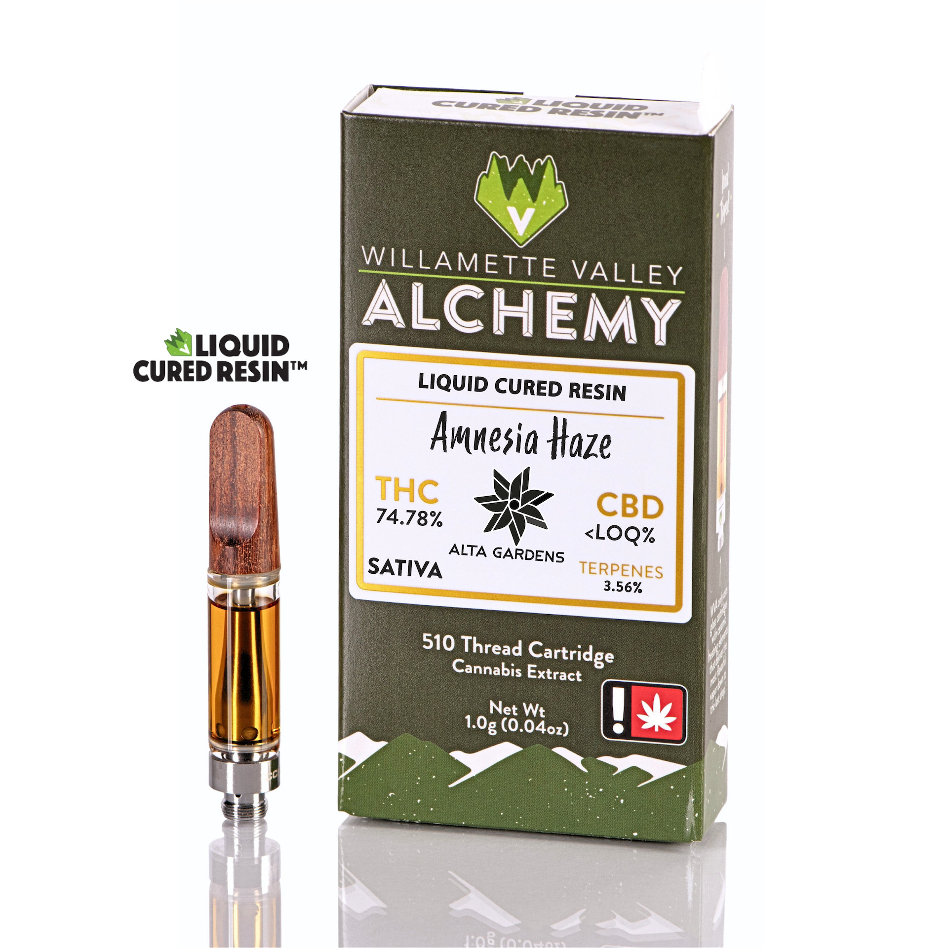 Photograph of product: Willamette Valley Alchemy - Liquid Cured Resin Cartridge - Amnesia Haze