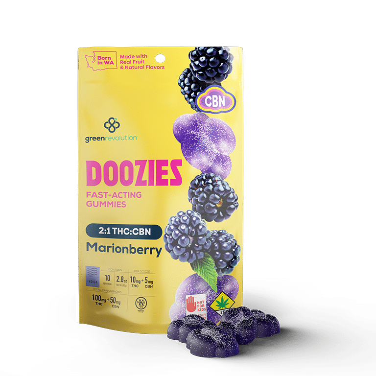 Photograph of product: Marionberry CBN 2:1 Doozies | 10-pack (DOH)