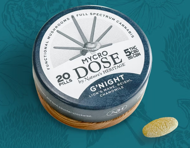 Photograph of product: G'Night MycroDose 5mg Pill Nature's Heritage