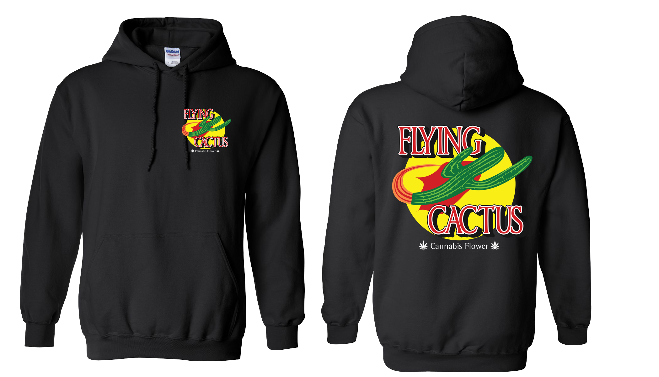 Photograph of product: Flying Cactus Circle XL Hoodie