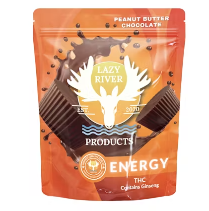 Photograph of product: Moose Bites Peanut Butter 10pk | Chocolate | 50mg