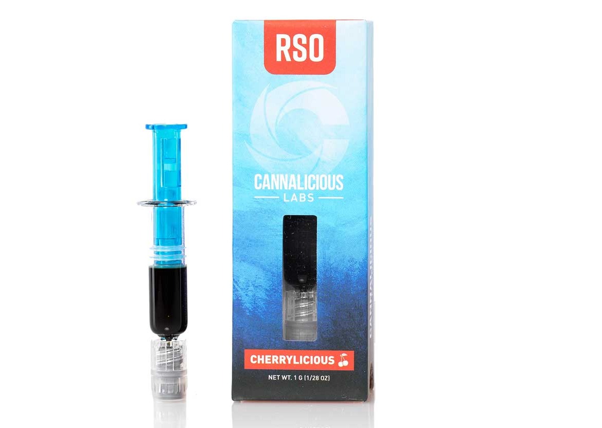 Photograph of product: CANNALICIOUS | Concentrate | RSO | Cherrylicious Syringe