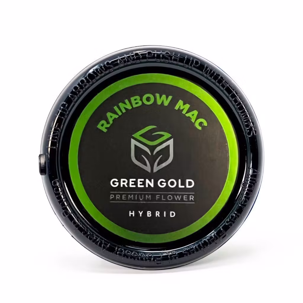 Photograph of product: Green Gold | Flower | Rainbow Mac (H) - 3.5g
