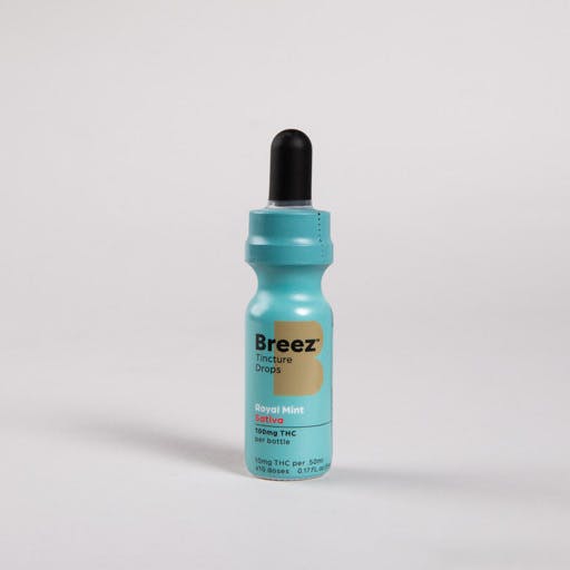 Photograph of product: Breez - Tincture - Drops - Royal Mint Oui'd - 1000MG