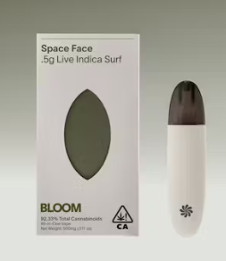 Photograph of product: Bloom Surf - Space Face - Live Resin Disposable Cart