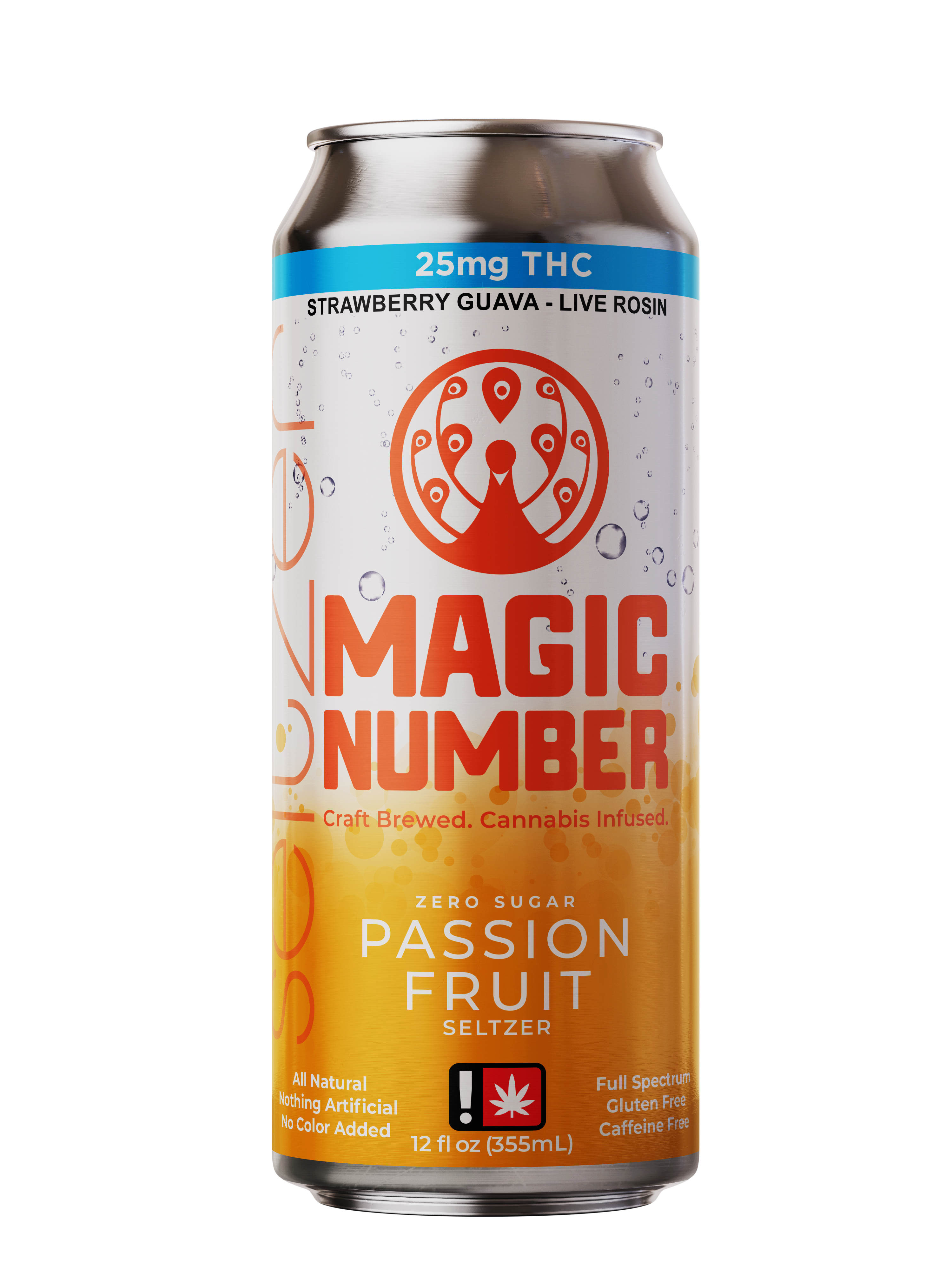 Photograph of product: Passion Fruit Seltzer w/ Live Resin | 25mg