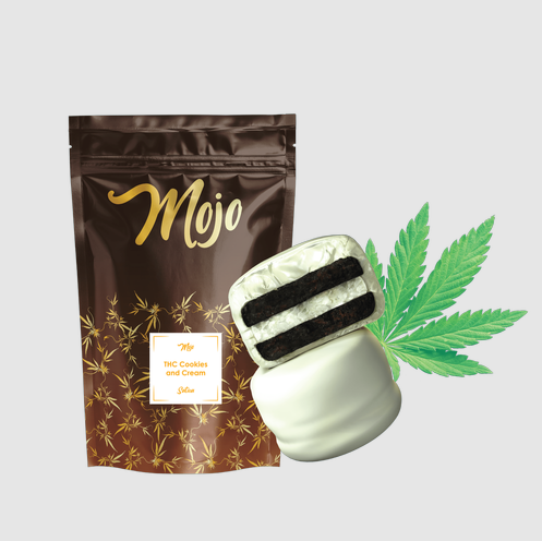 Photograph of product: Mojo 200mg Cookies and Cream Bites