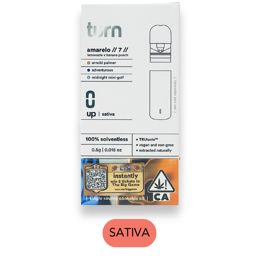 Photograph of product: Turn - Solventless - Amarelo #7 - Vape Pod - 0.5g