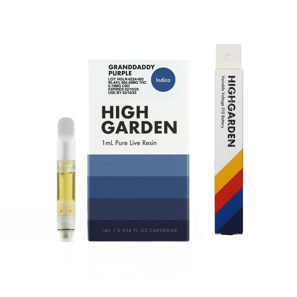 Photograph of Product: Granddaddy Purple | Live Resin Disposable | 1ml