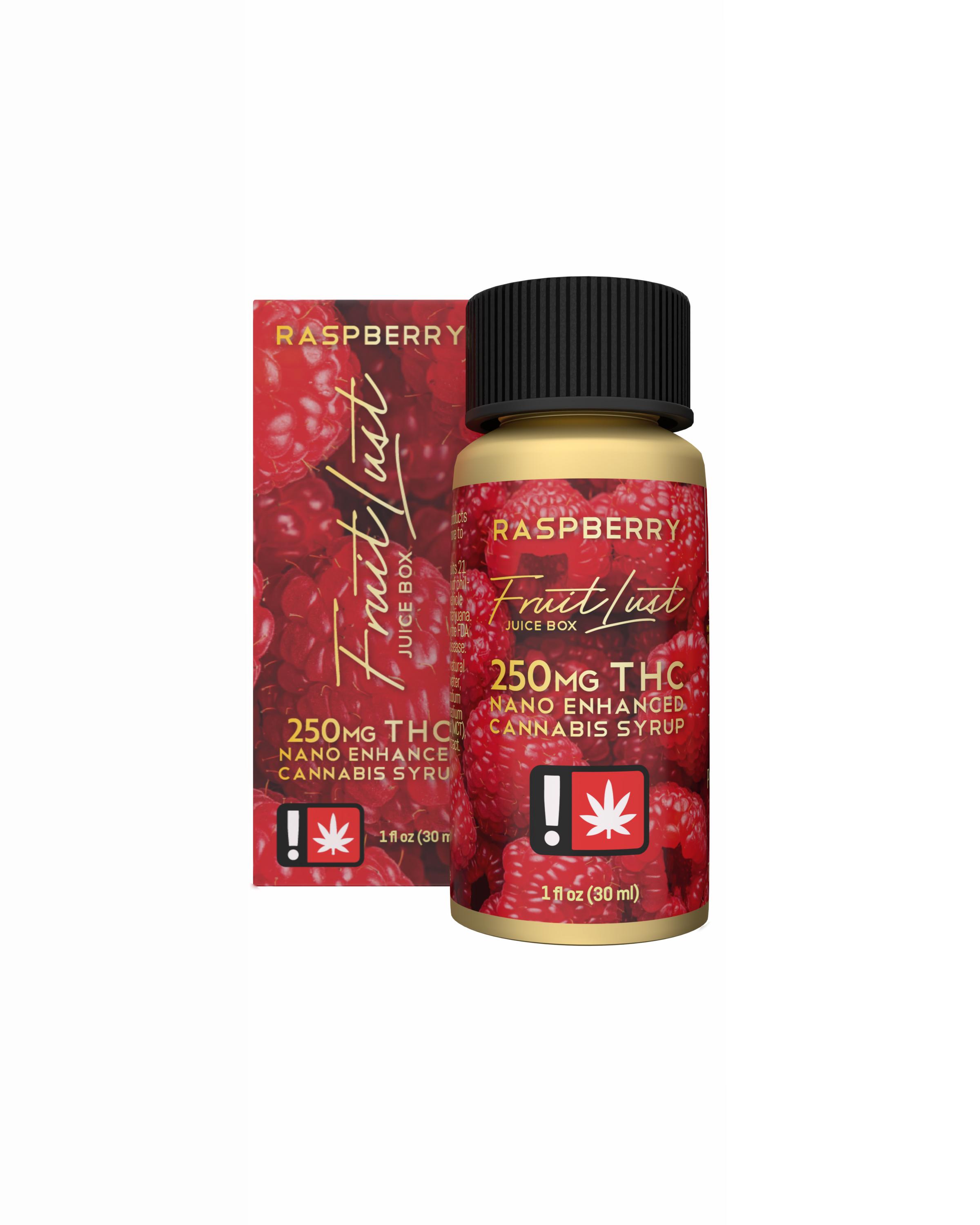 Photograph of product: Fruit Lust - Raspberry Juice Box (H) - Nano Syrup 250mg