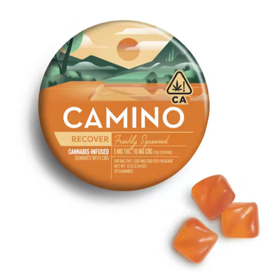 Photograph of product: GUMMY - FRESHLY SQUEEZED - RECOVER (100MG THC/200MG CBG)