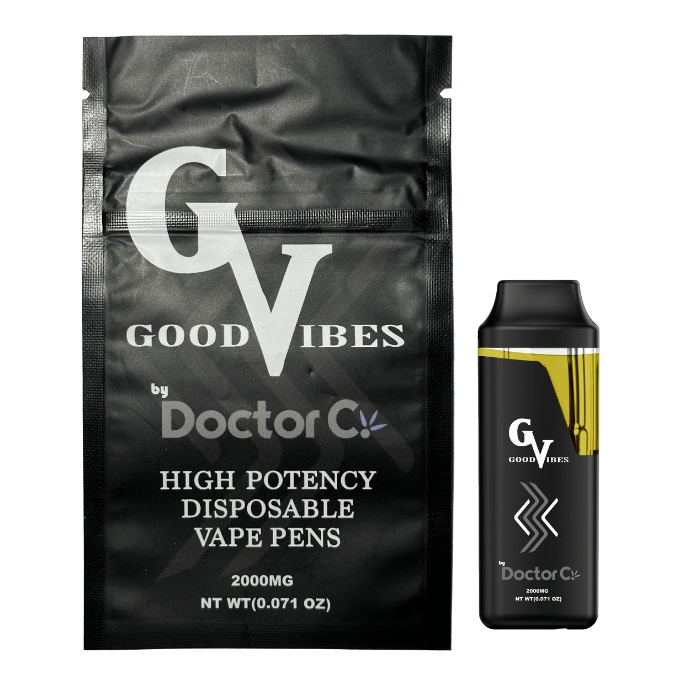 Photograph of product: CNS Good Vibes Disposable - Long Duck Bong 2g
