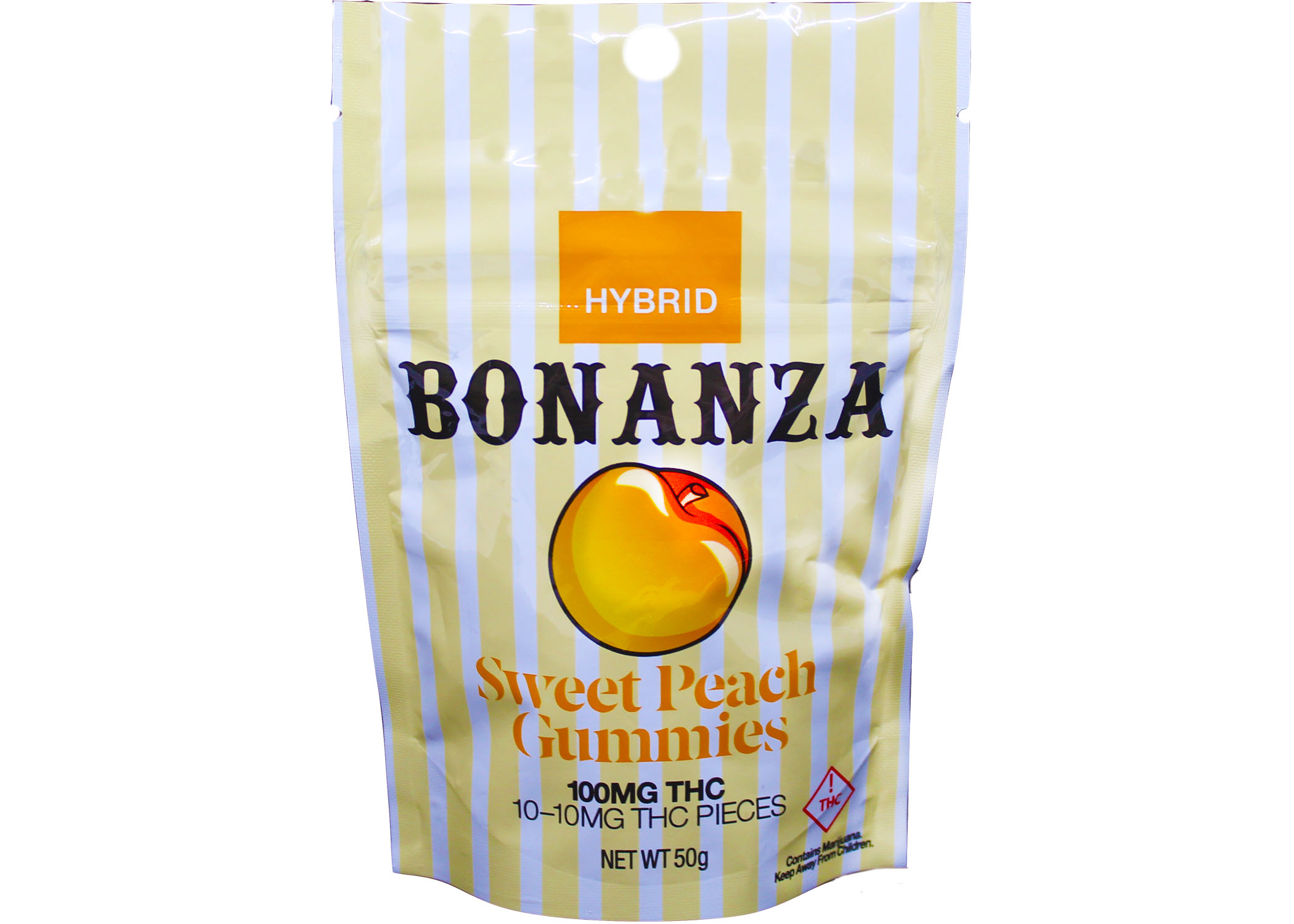 Photograph of product: Sweet Peach (H) - 100mg Gummies - BZ