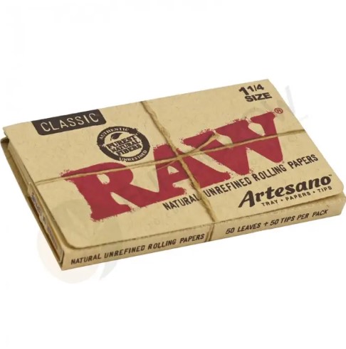 Photograph of product: RAW Classic Artesano 1 1/4" Papers + Tips + Tray