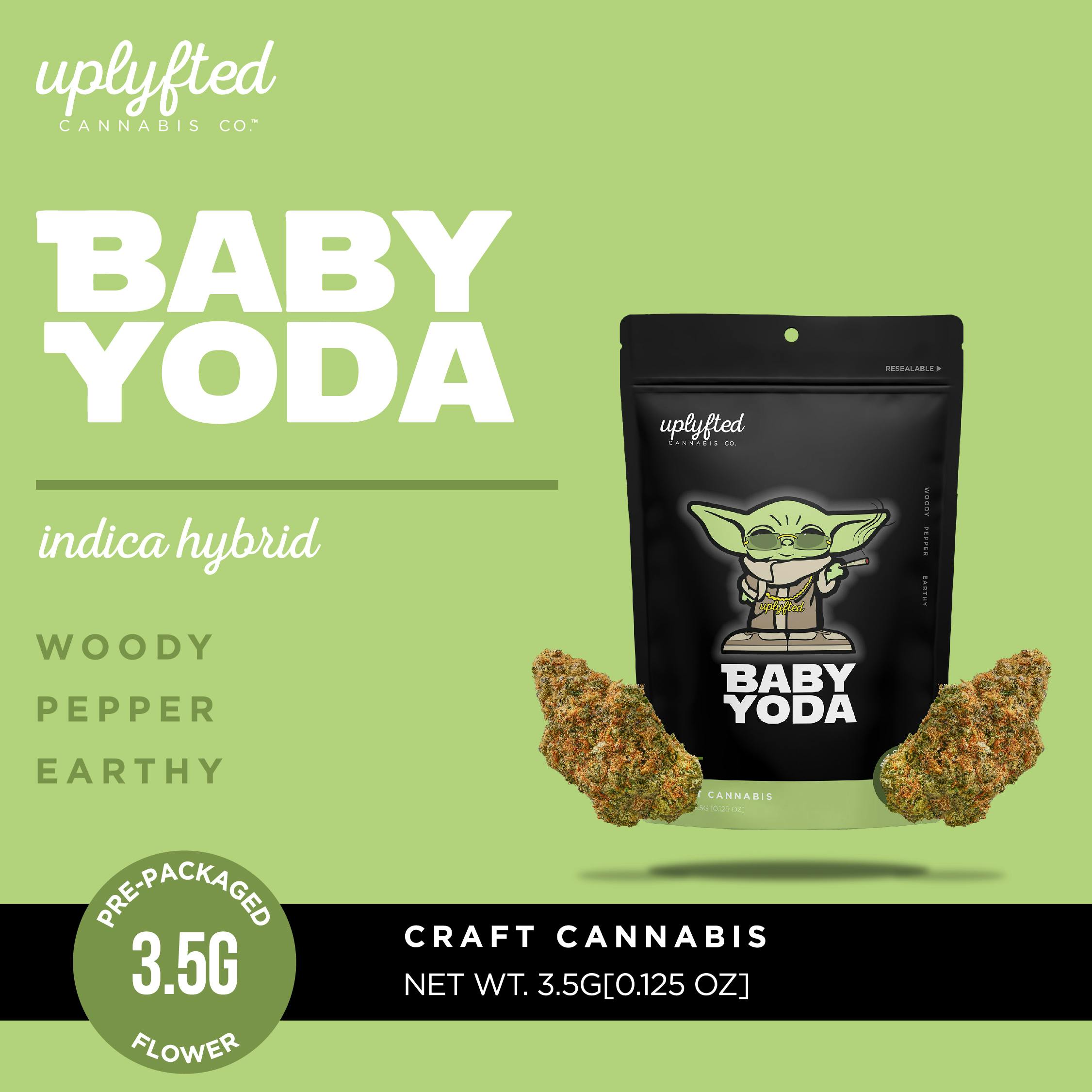 Photograph of product: Uplyfted - Baby Yoda Pre-Packaged 3.5g | 4/$100