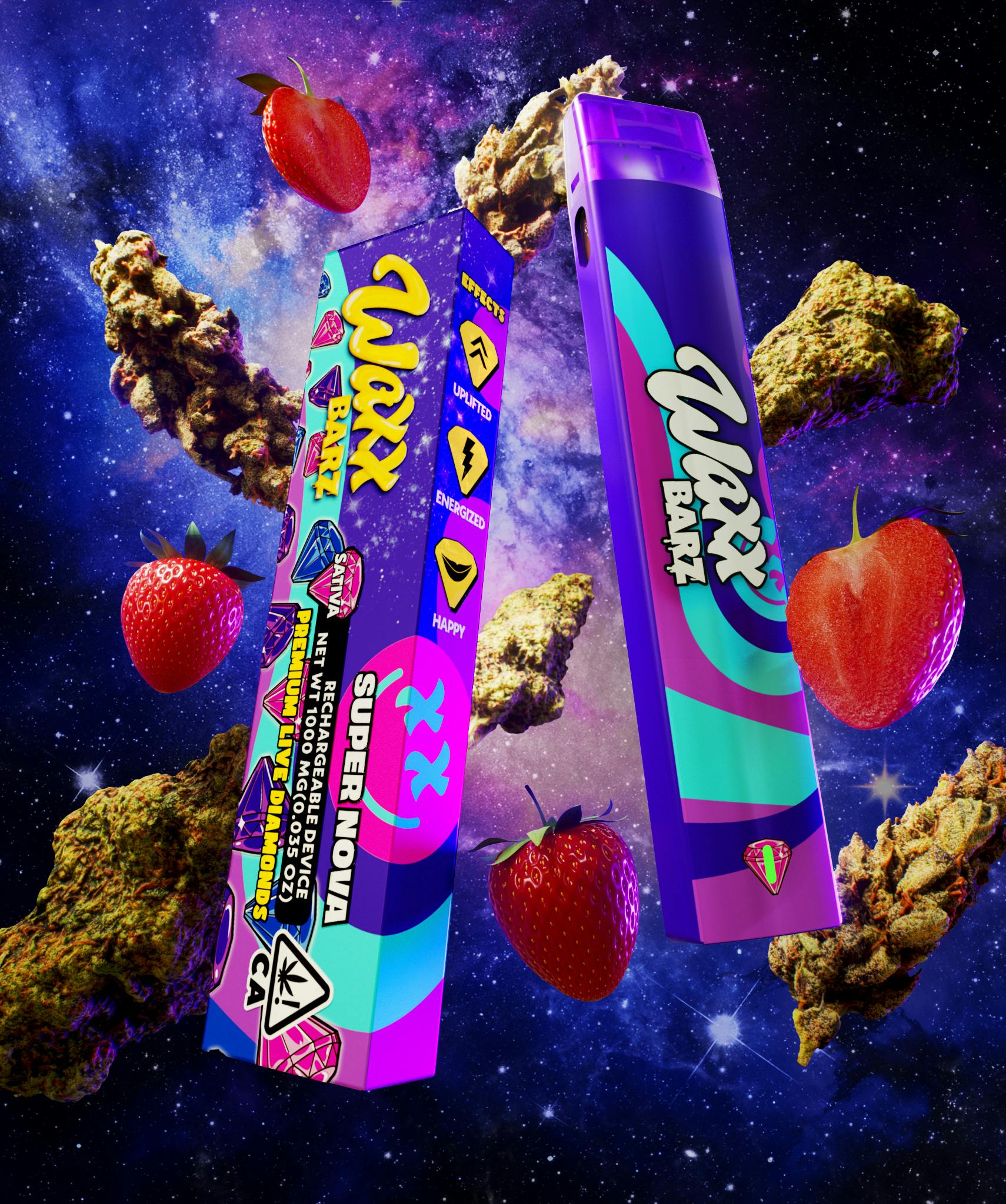 Photograph of product: Super Nova Live Diamond Disposable 1g