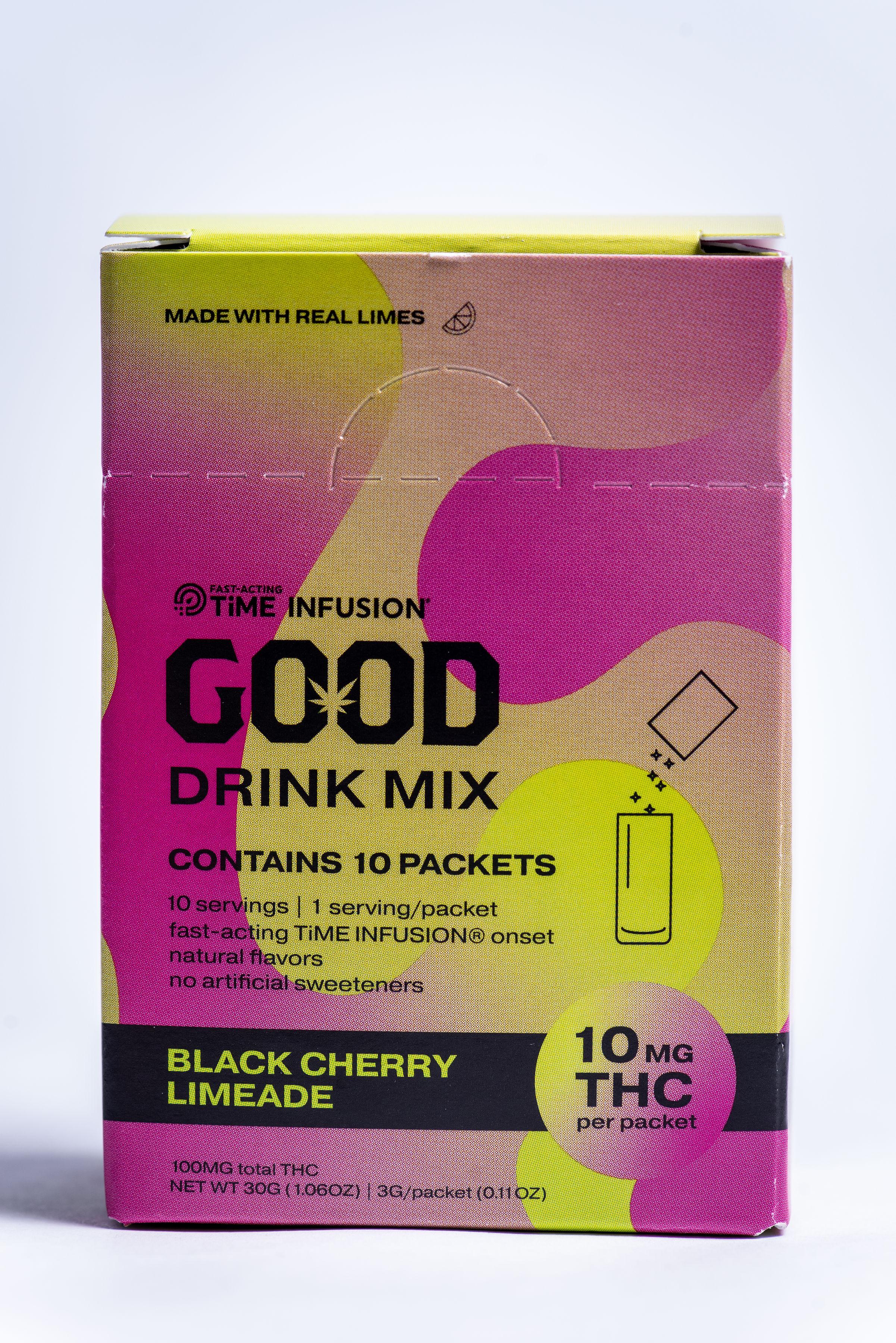 Photograph of product: GOOD Drink Mix | Black Cherry Limeade | 100mg | 10pk