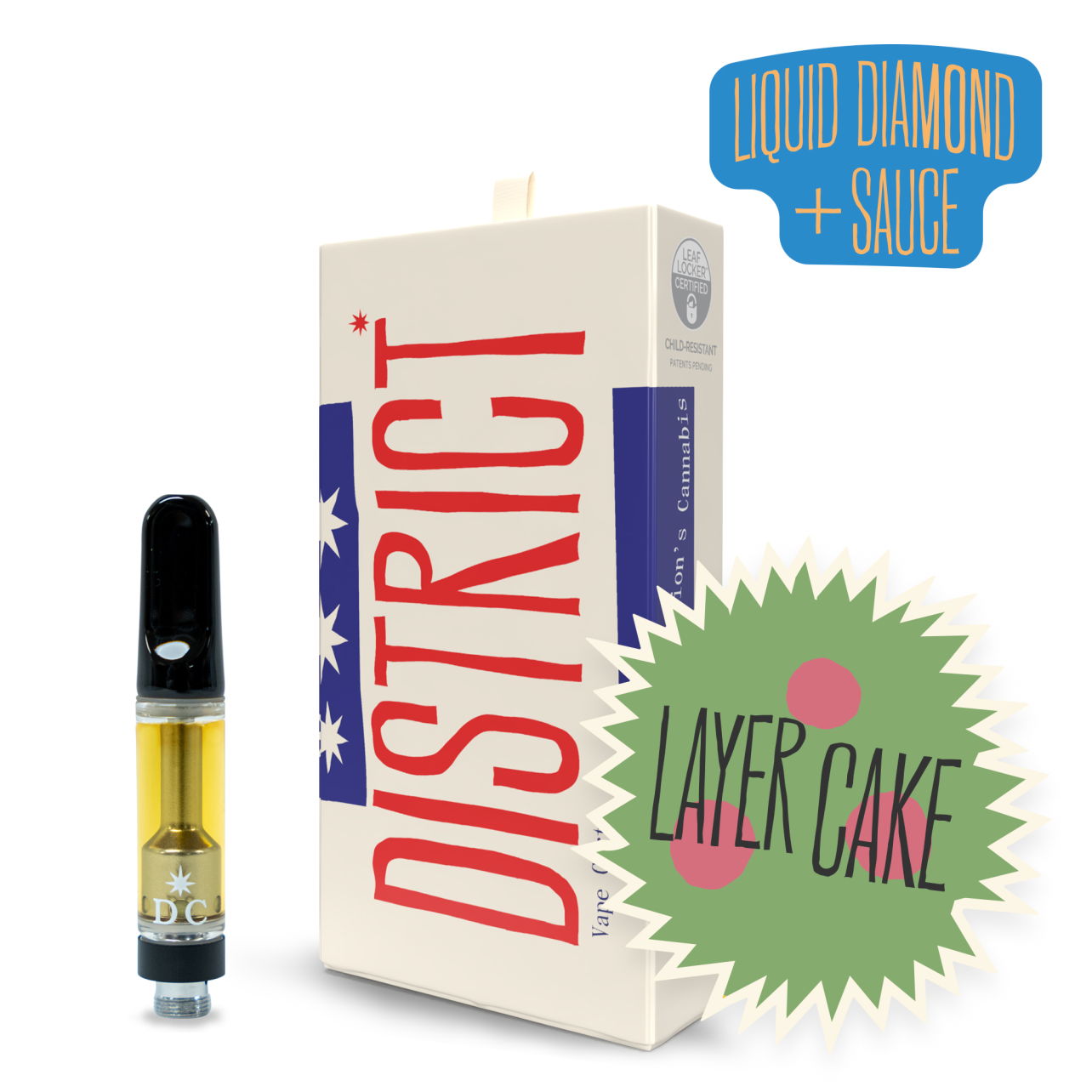 Photograph of product: DC Layer Cake Liquid Diamonds&Sauce Vape $25