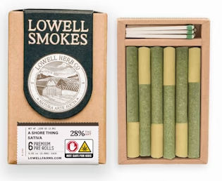 Photograph of product: Lowell - A Shore Thing Oui'd Blend - 3.5G - Preroll 6 Pack