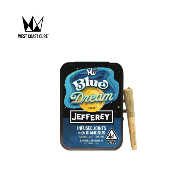 Photograph of product: BLUE DREAM 3.25G 5 PACK INFUSED PREROLLS