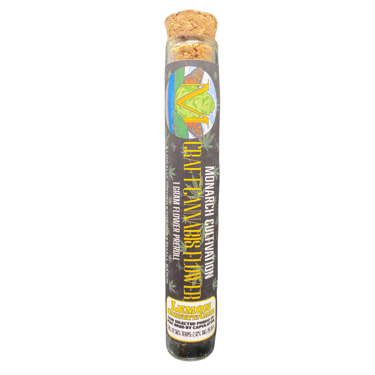 Photograph of product: Monarch Cultivation - Pre-Roll - Lemon Confetti Cake